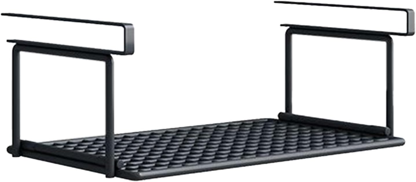 Hanging Under Cabinet Storage Rack | Metal Slip-Resistant Organizer Shelf | Space-Saving Shoe, Kitchen & Bathroom Organizer