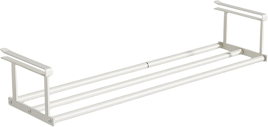 Extra-Large Over-the-Cabinet Metal Storage Rack – Hanging Organizer Shelf for Closet, Kitchen, Bathroom, and Balcony, No-Drill Installation