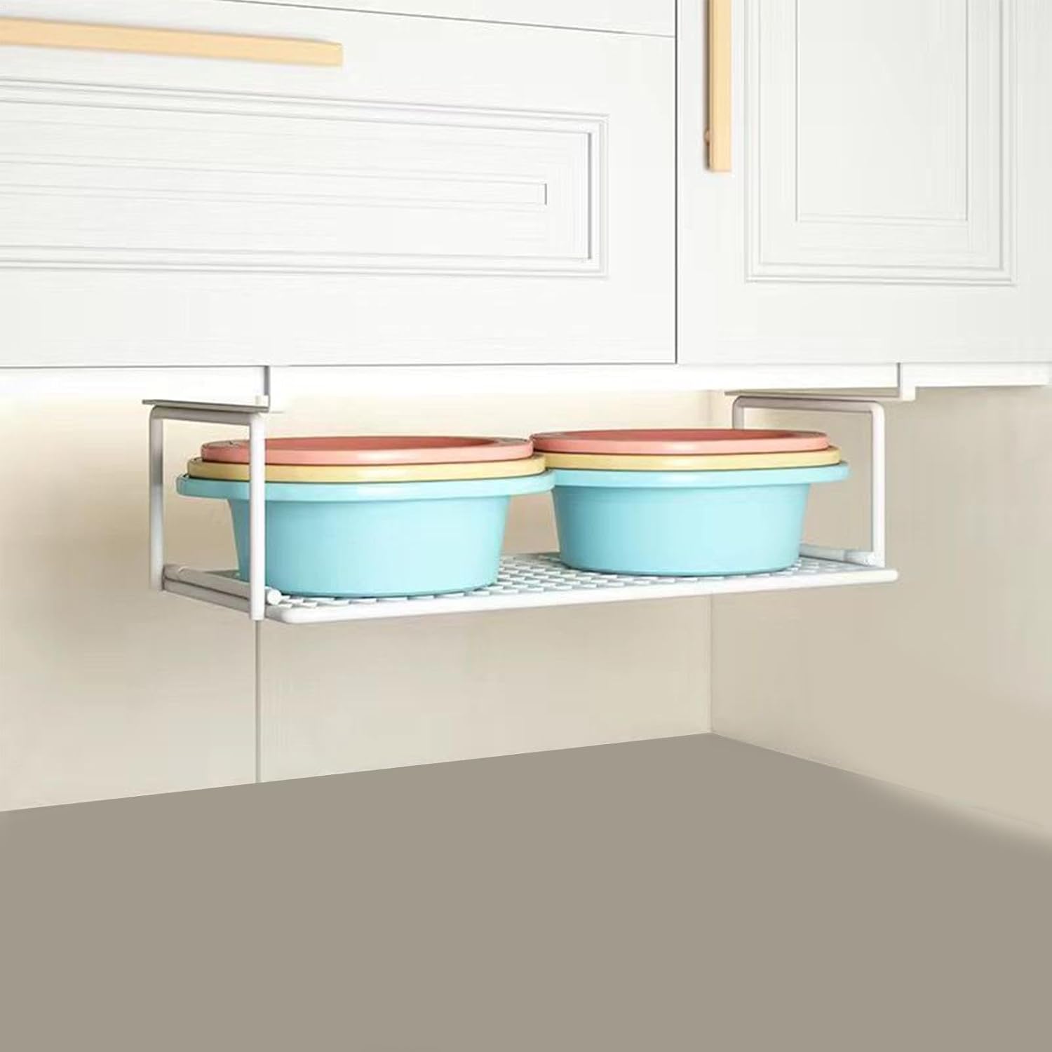 Hanging Shoe Rack Organizer – Space-Saving Over-the-Bed or Closet Shelf Shoe Storage with Metal Frame for Dorms, Entryways, and Small Apartments