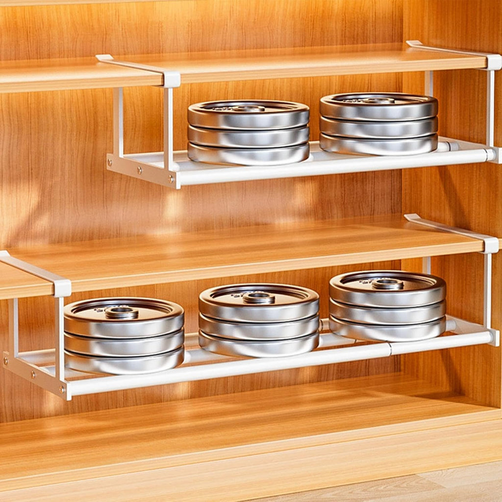 Extra-Large Over-the-Cabinet Metal Storage Rack – Hanging Organizer Shelf for Closet, Kitchen, Bathroom, and Balcony, No-Drill Installation